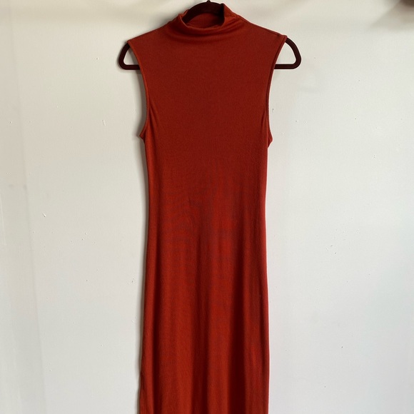 Mock-neck Sleeveless Midi Dress, Size Small - Picture 3 of 4